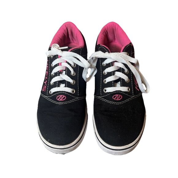 Heelys Girls Skate Shoes Black Pink Youth Size 6 Roller Sneakers - Picture 2 of 10
